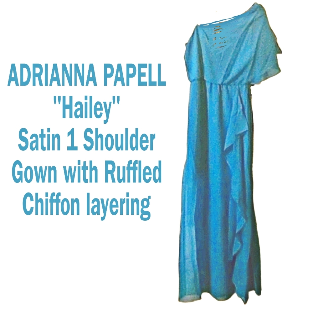 NWT 👗SALE!  ADRIANNA PAPELL Formal couture prom gown - Picture 2 of 7